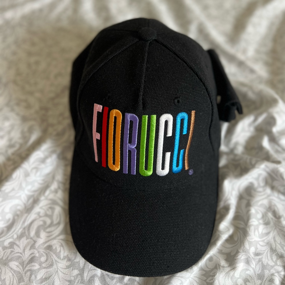 Fiorucci Black Rainbow Logo Hat